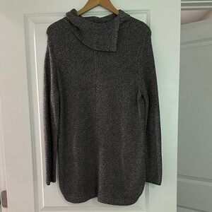 Talbots Charcoal Cowl Neck Sweater